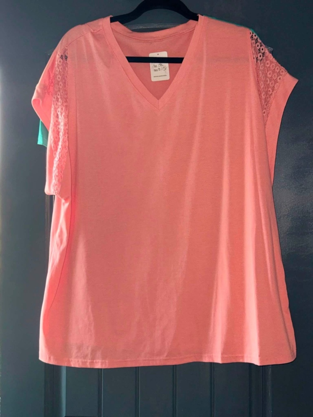 Coral blouse